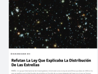 Refutan la ley que explicaba la distribución de las estrellas