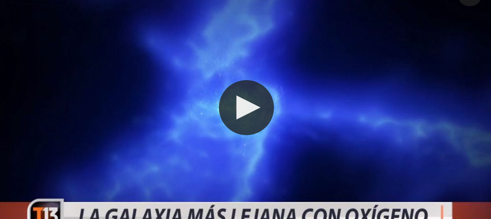 La galaxia más lejana con oxígeno
