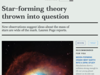 Star-forming theory thrown into question