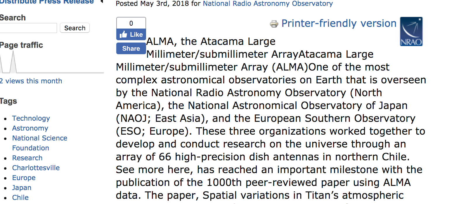 ALMA reaches 1000 published papers