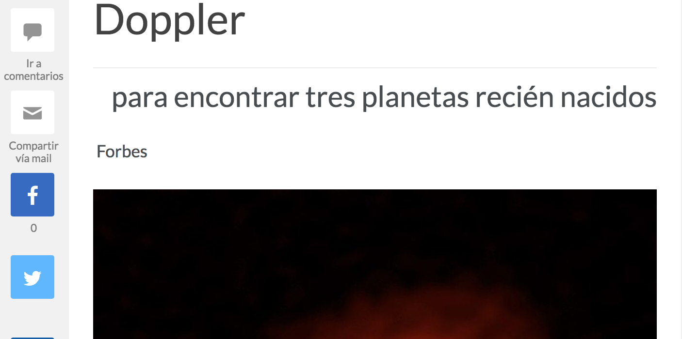 Los astrónomos usan el efecto Doppler para encontrar tres planetas recién nacidos