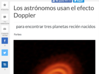 Los astrónomos usan el efecto Doppler para encontrar tres planetas recién nacidos