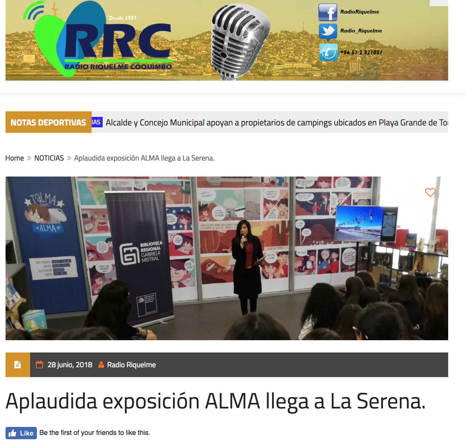 Aplaudida exposición ALMA llega a La Serena