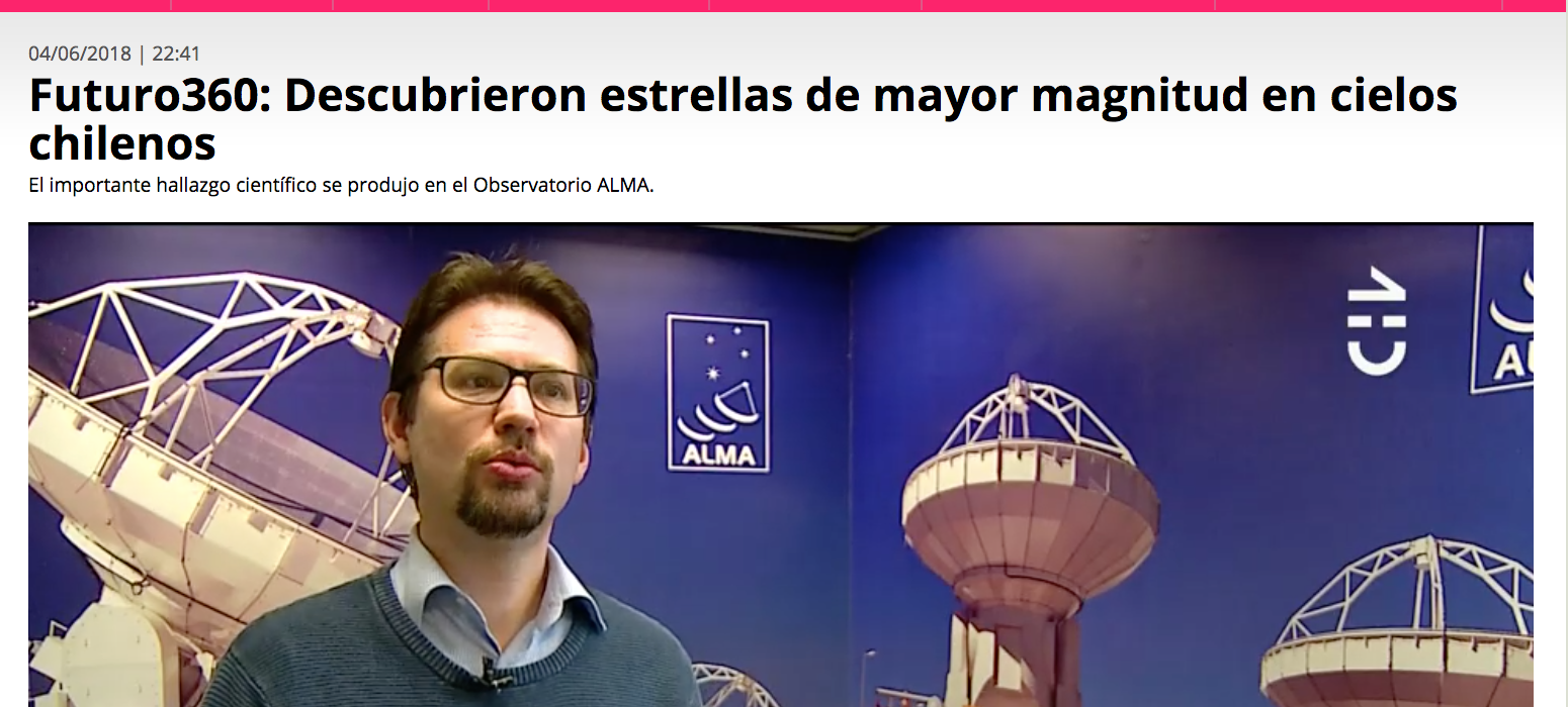 Futuro360: Descubrieron estrellas de mayor magnitud en cielos chilenos