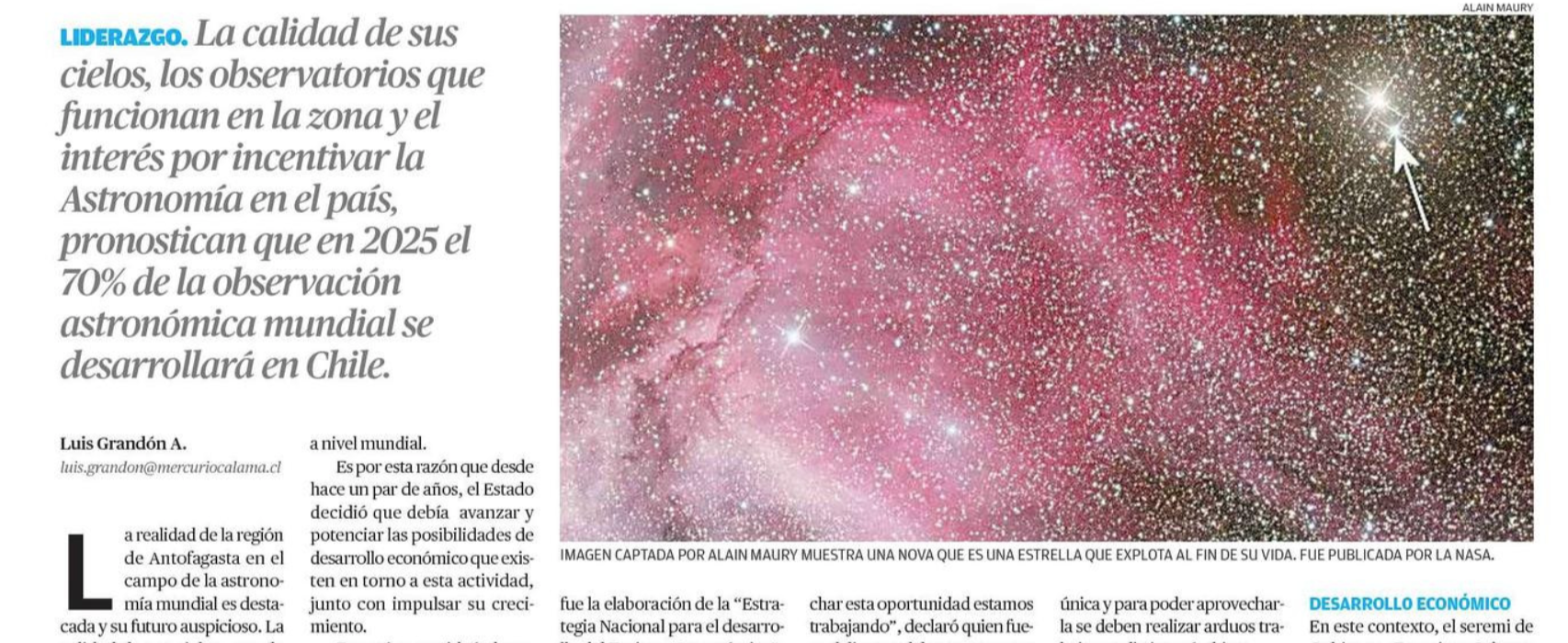 El astroturismo, la clave para el desarrollo económico regional