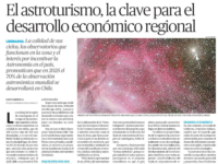 El astroturismo, la clave para el desarrollo económico regional