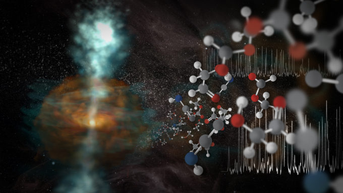 Ilustración destacando las capacidades de observación de ALMA en alta frecuencia. Crédito: NRAO/AUI/NSF, S. Dagnello