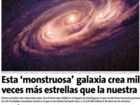 Esta "monstruosa" galaxia crea mil veces más estrellas que la nuestra