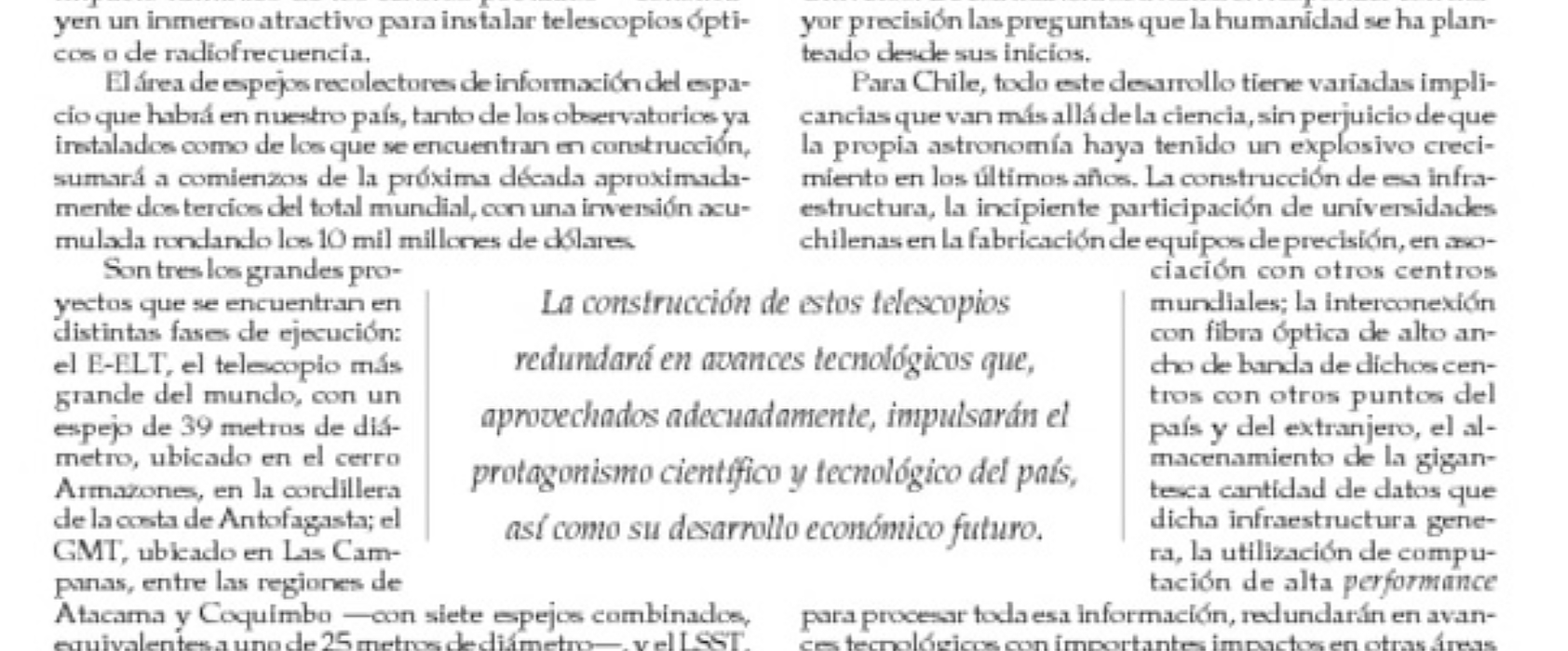 Infraestructura Astronómica