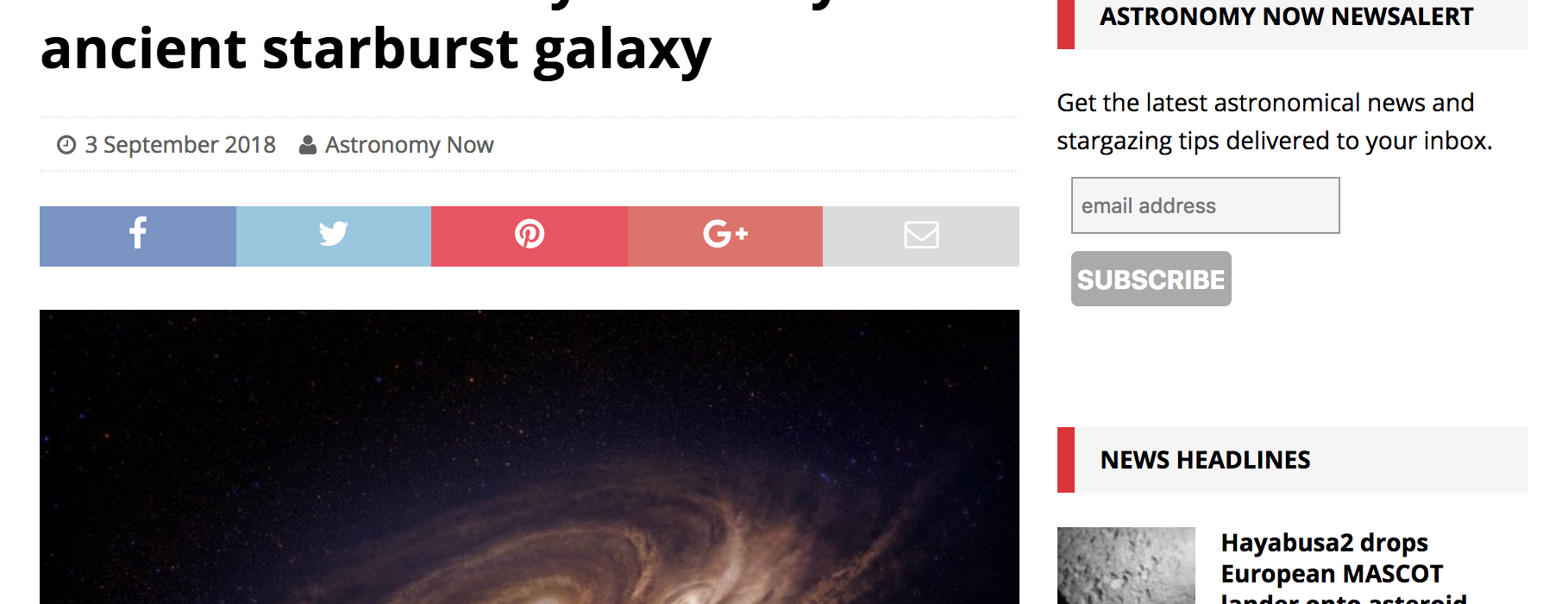 ALMA reveals dusty anatomy of an ancient starburst galaxy