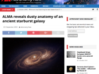 ALMA reveals dusty anatomy of an ancient starburst galaxy
