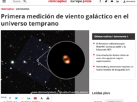 Primera medición de viento galáctico en el universo temprano