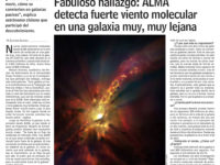 Fabuloso hallazgo: ALMA detecta fuerte viento molecular en una galaxia muy, muy lejana