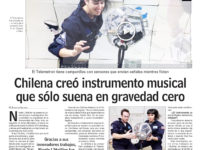 Chilena creó instrumento musical que sólo suena en gravedad cero