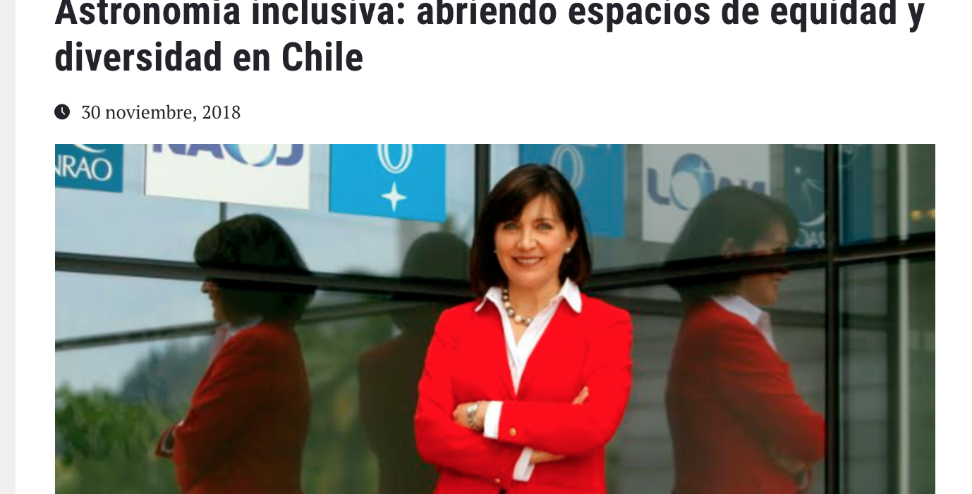 Astronomía inclusiva: abriendo espacios de equidad y diversidad en Chile