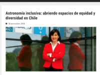 Astronomía inclusiva: abriendo espacios de equidad y diversidad en Chile