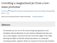 Unveiling a magnetized jet from a low-mass protostar