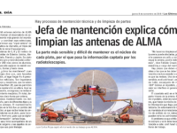 Jefa de mantención explica cómo limpian las antenas de ALMA
