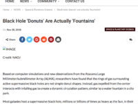 Black Hole ‘Donuts’ Are Actually ‘Fountains’