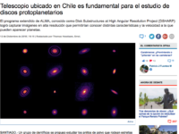 Telescopio ubicado en Chile es fundamental para el estudio de discos protoplanetarios