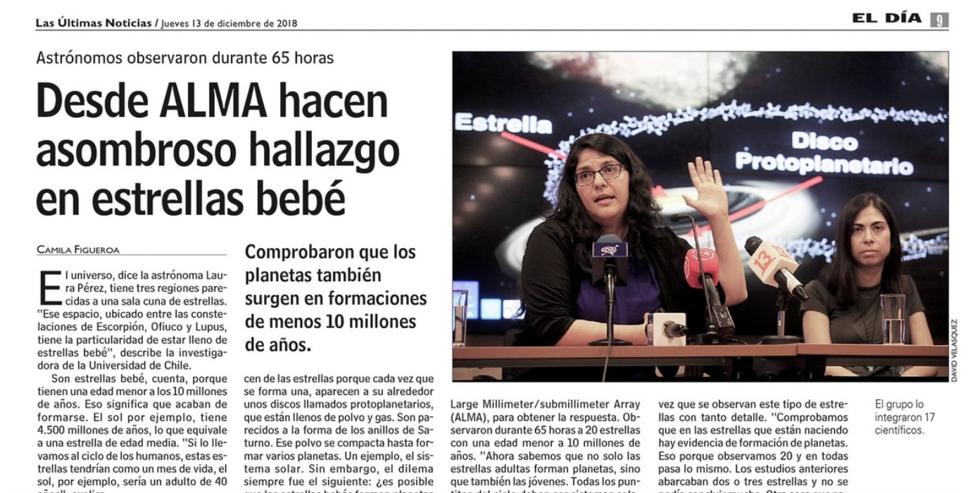 Desde ALMA hacen asombroso hallazgo en estrellas bebés