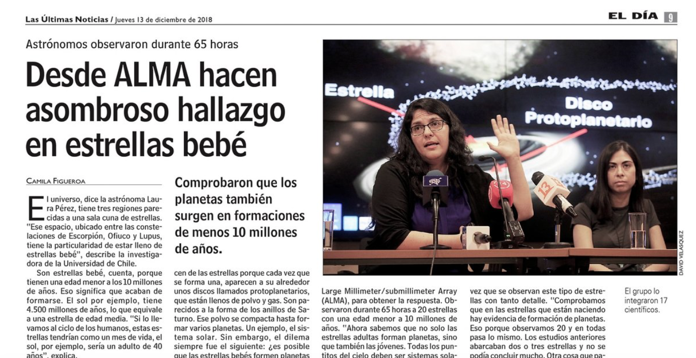 Desde ALMA hacen asombroso hallazgo en estrellas bebés