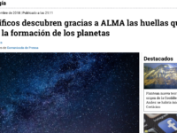 Científicos descubren gracias a ALMA las huellas que dejan la formación de los planetas