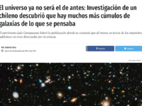 El universo ya no será el de antes: Investigación de un chileno descubrió que hay muchos más cúmulos de galaxias de lo que se pensaba