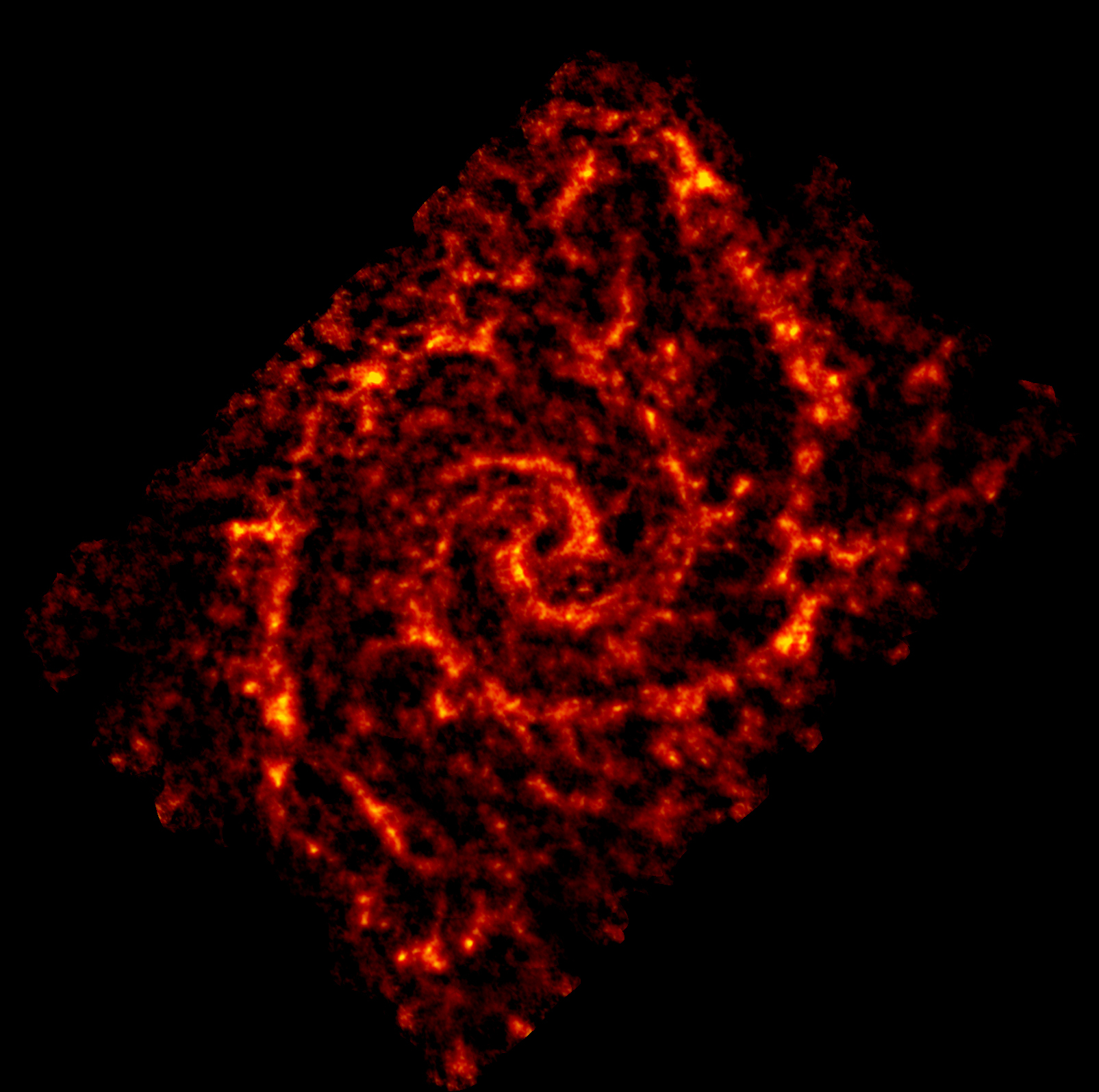 ALMA radio image of NGC 0628