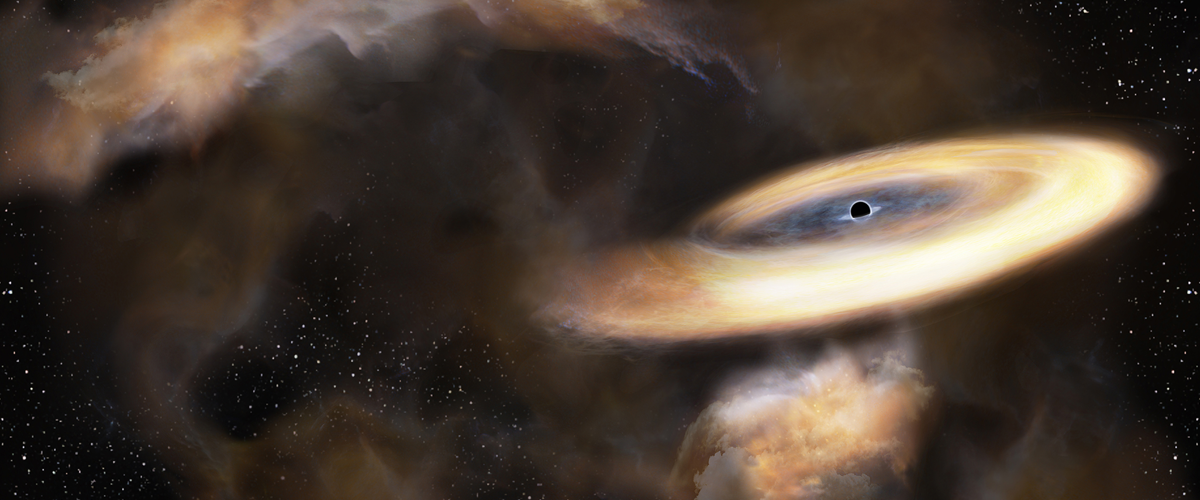 Hiding Black Hole Found