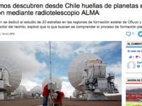 Astrónomos descubren desde Chile huellas de planetas en formación mediante radiotelescopio ALMA