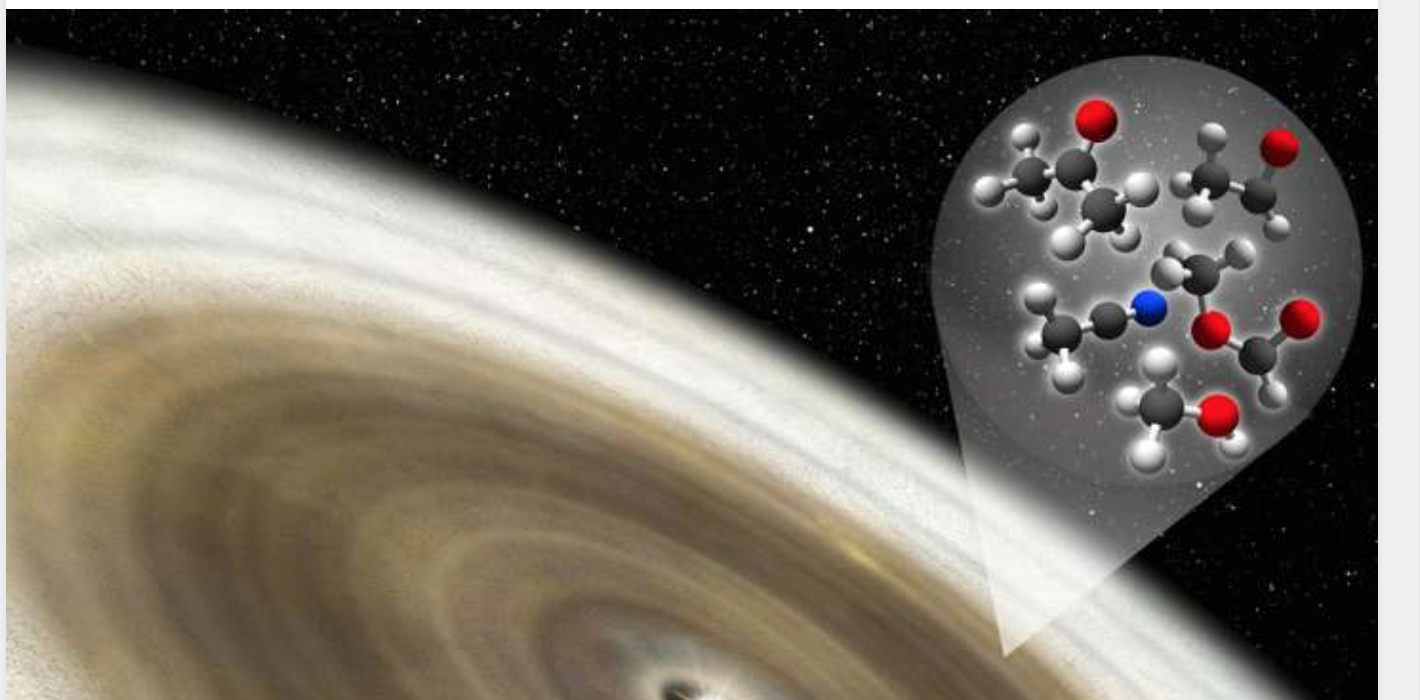 Ring Of Organic Molecules Discovered Around Outbursting Star