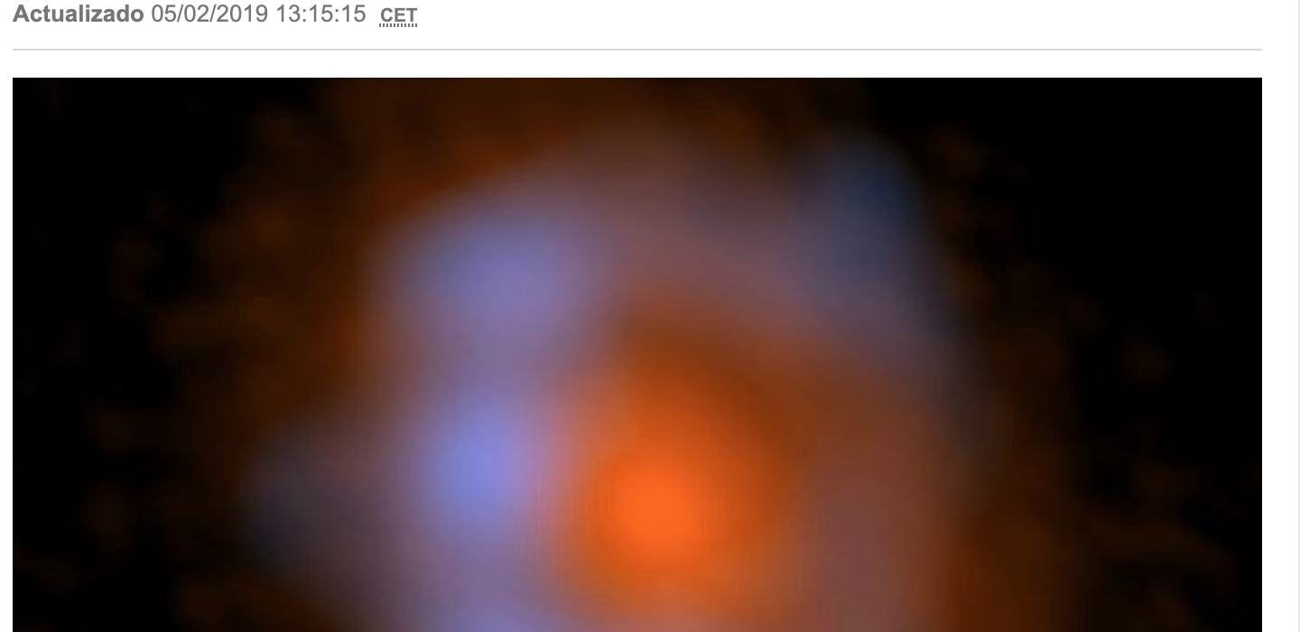 Una joven estrella libera moléculas orgánicas a su disco planetario