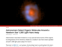 Astronomers Detect Organic Molecules Around a Newborn Star 1,300 Light-Years Away