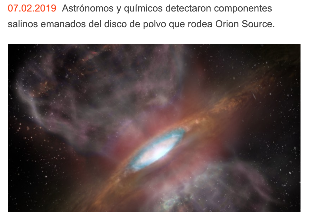 Observaciones realizadas en ALMA permitieron descubrir anillo de sal alrededor de joven estrella