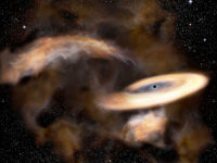 Intermediate mass black hole found near galactic centre