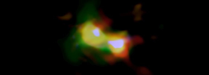ALMA detecta galaxias en colisión en comienzos del Universo