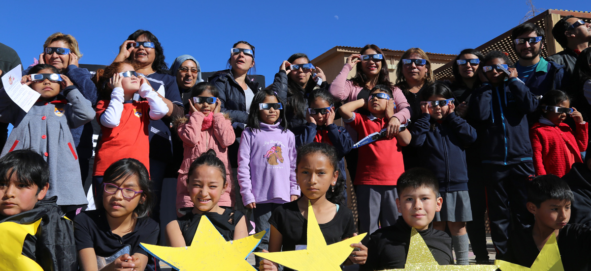 Alumnos de San Pedro de Atacama y Toconao listos para el eclipse solar