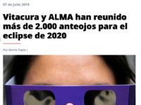 Vitacura y ALMA han reunido más de 2.000 anteojos para el eclipse de 2020