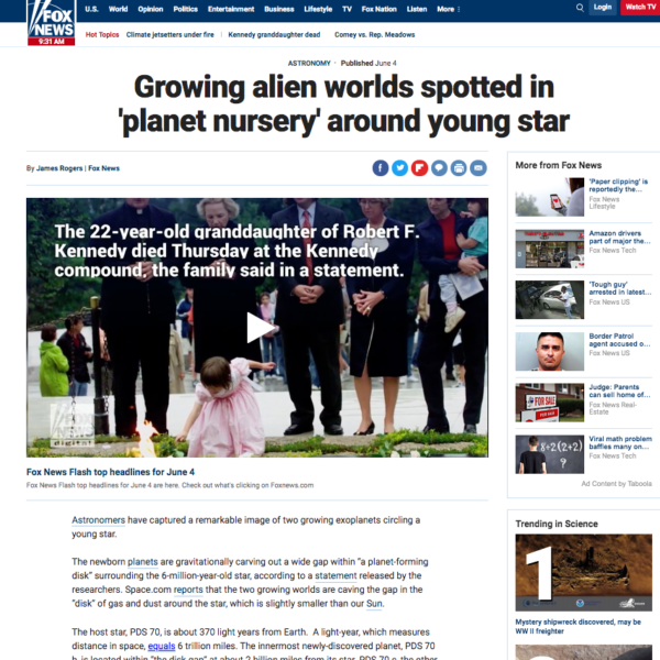 Growing alien worlds spotted in 'planet nursery' around young star