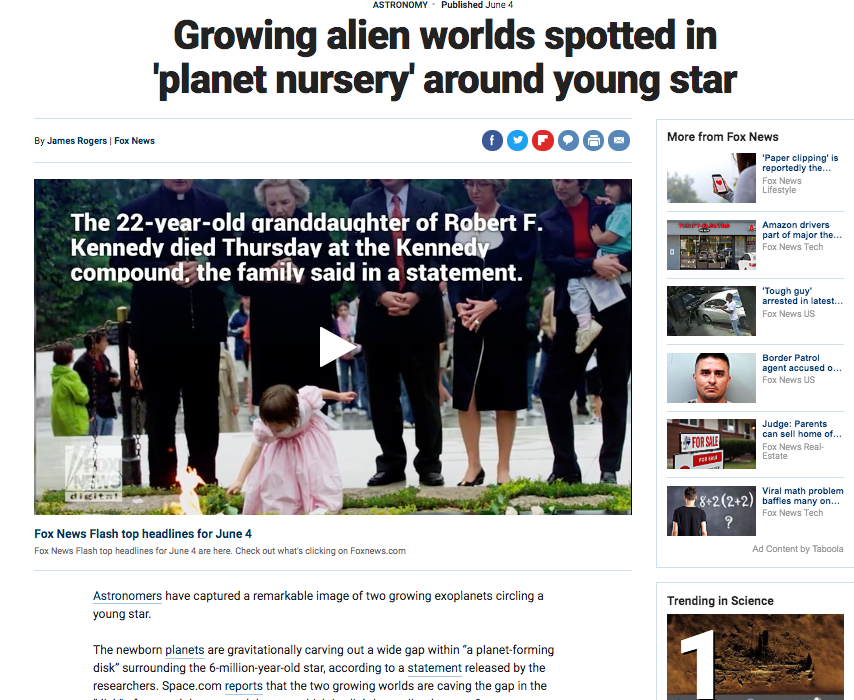 Growing alien worlds spotted in 'planet nursery' around young star