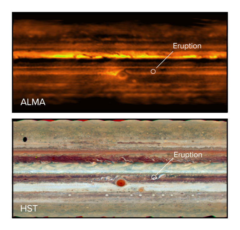 Newswise: ALMA Shows What’s Inside Jupiter’s Storms