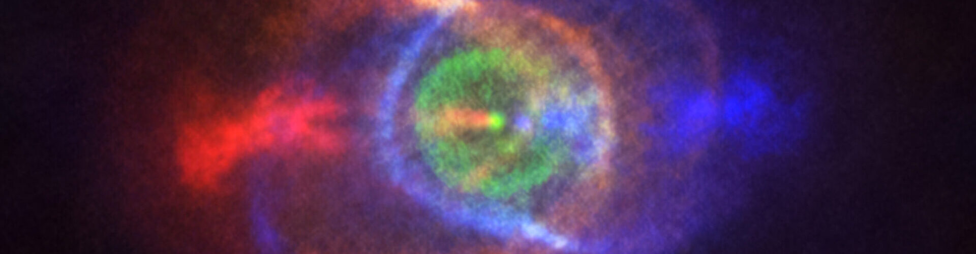 ALMA catches beautiful outcome of stellar fight