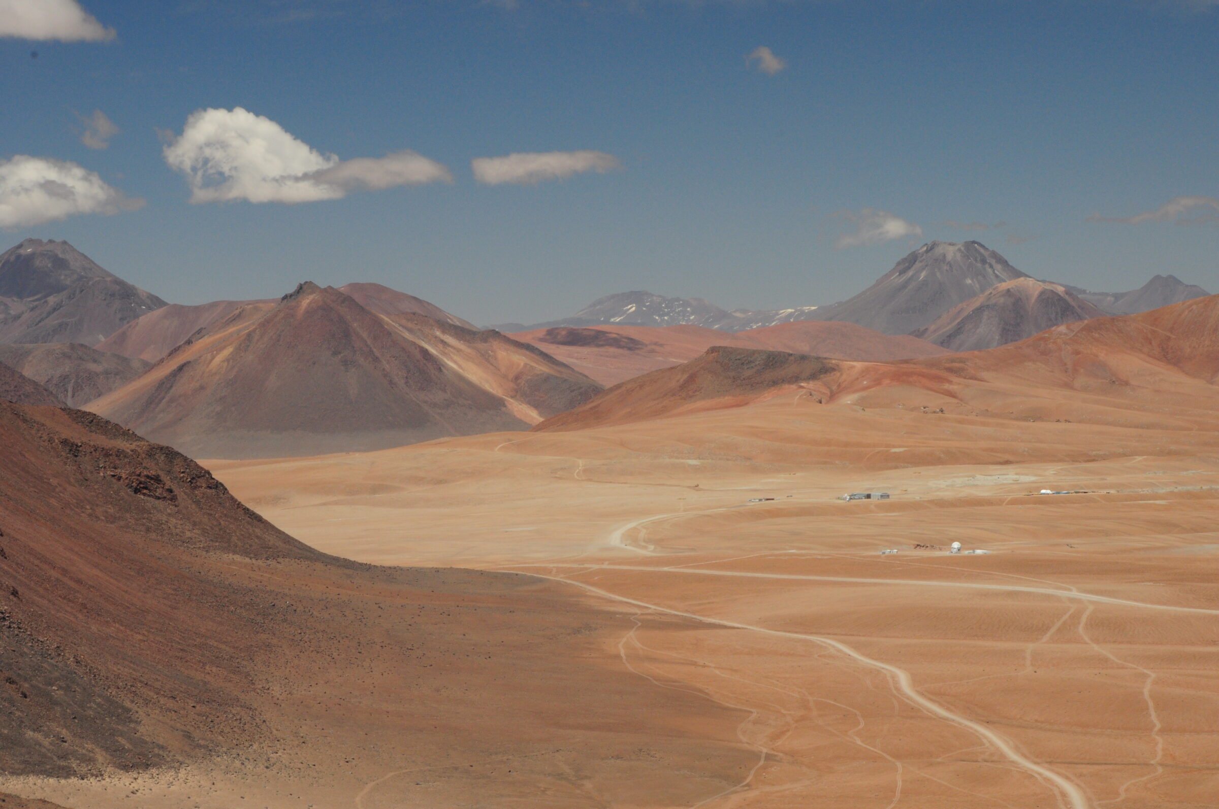 ALMA's first antenna in Chajnantor