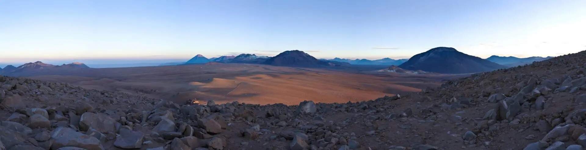 View across the Chajnantor plateau