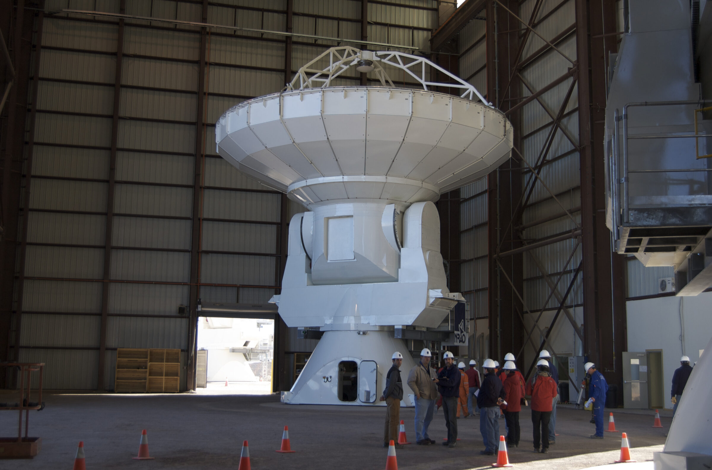 First movement of an ALMA antenna