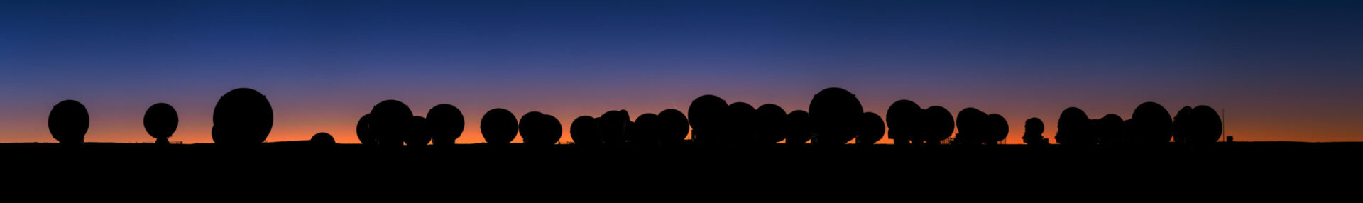 A panorama of ALMA at sunset