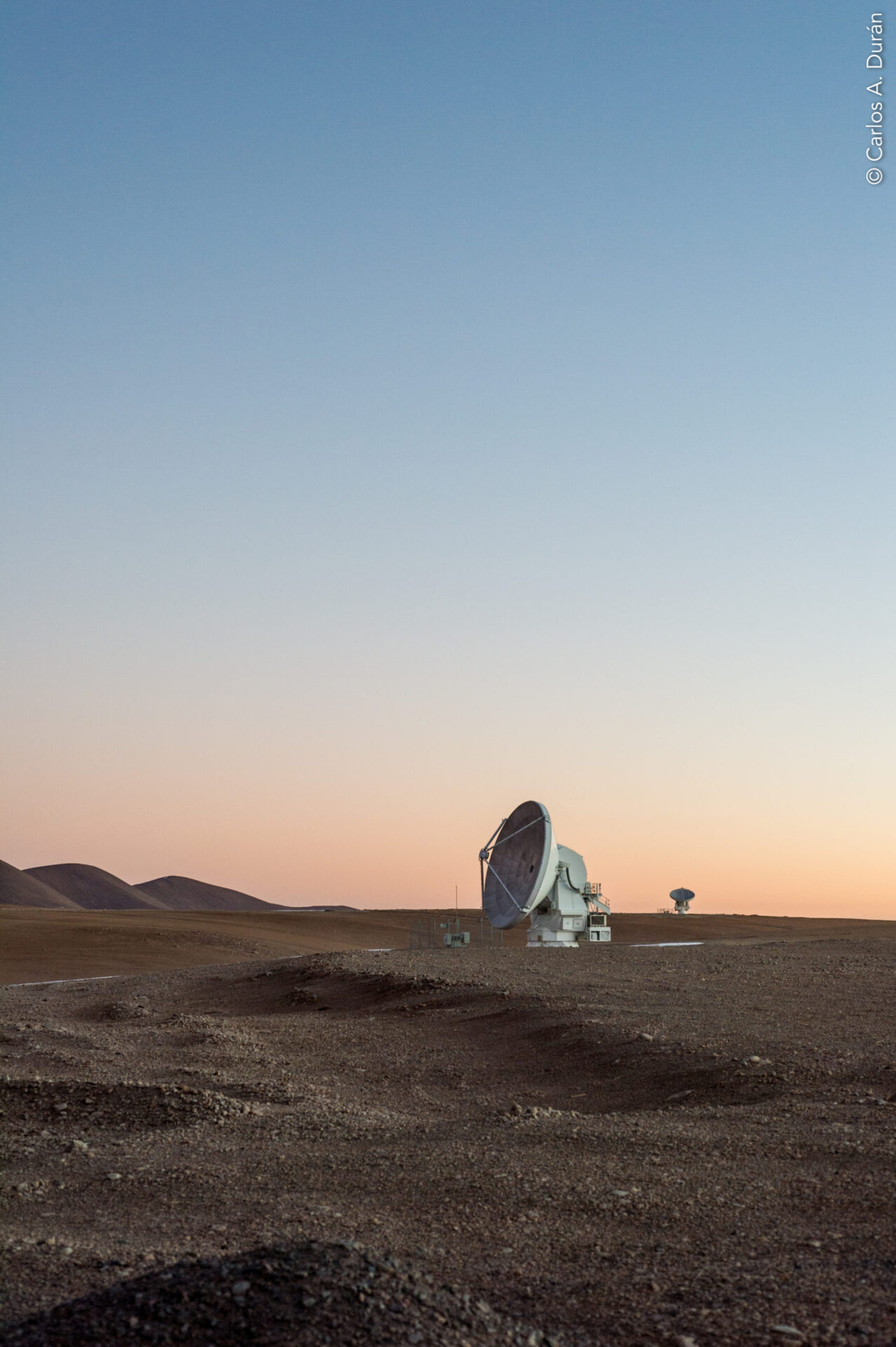 Two ALMA antennas