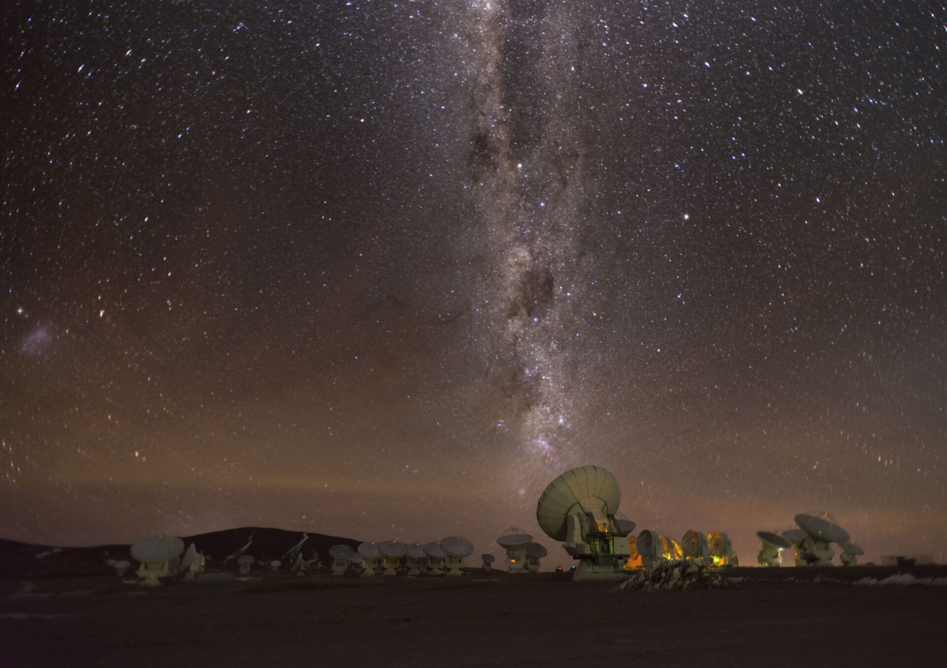 Vista de las antenas de ALMA