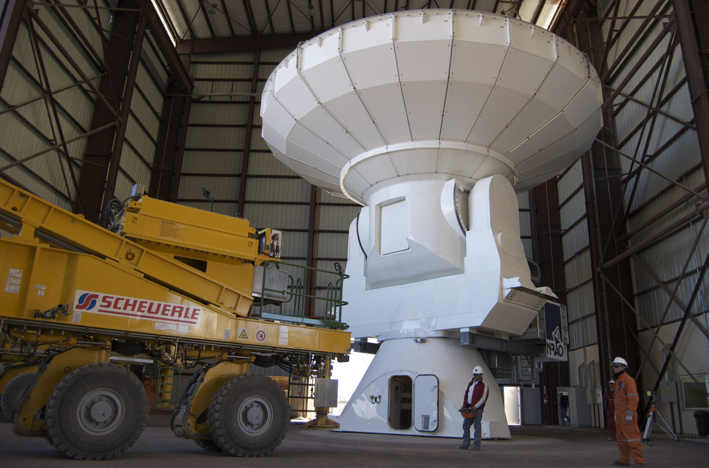 First movement of an ALMA antenna